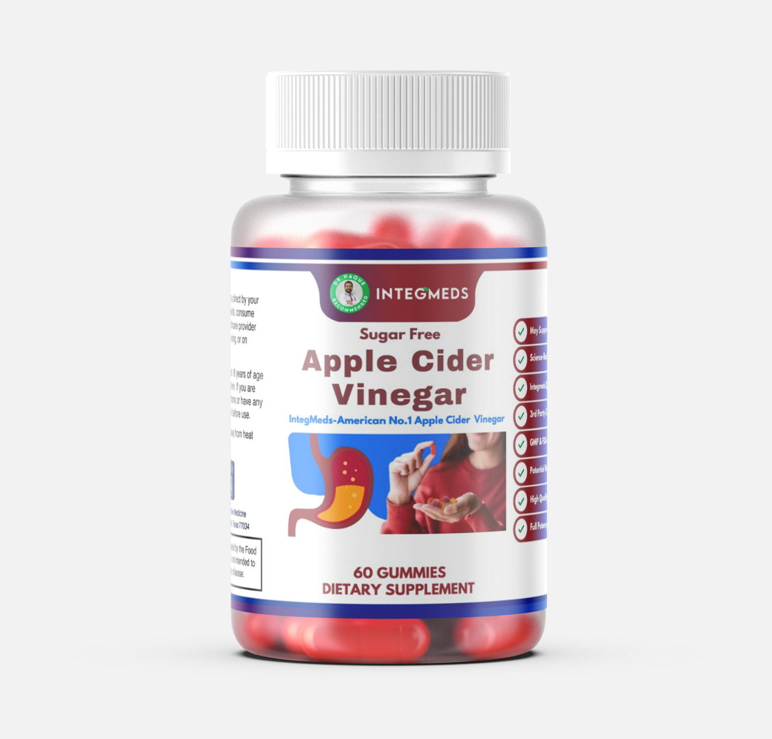 Integmeds Apple Cider Vinegar Gummies – Sugar Free