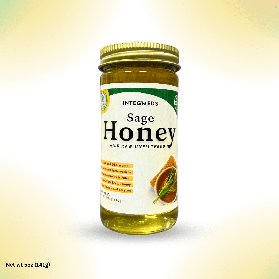 Wild Harvest Sage Honey 100% Raw & Unfiltered 5oz Jar